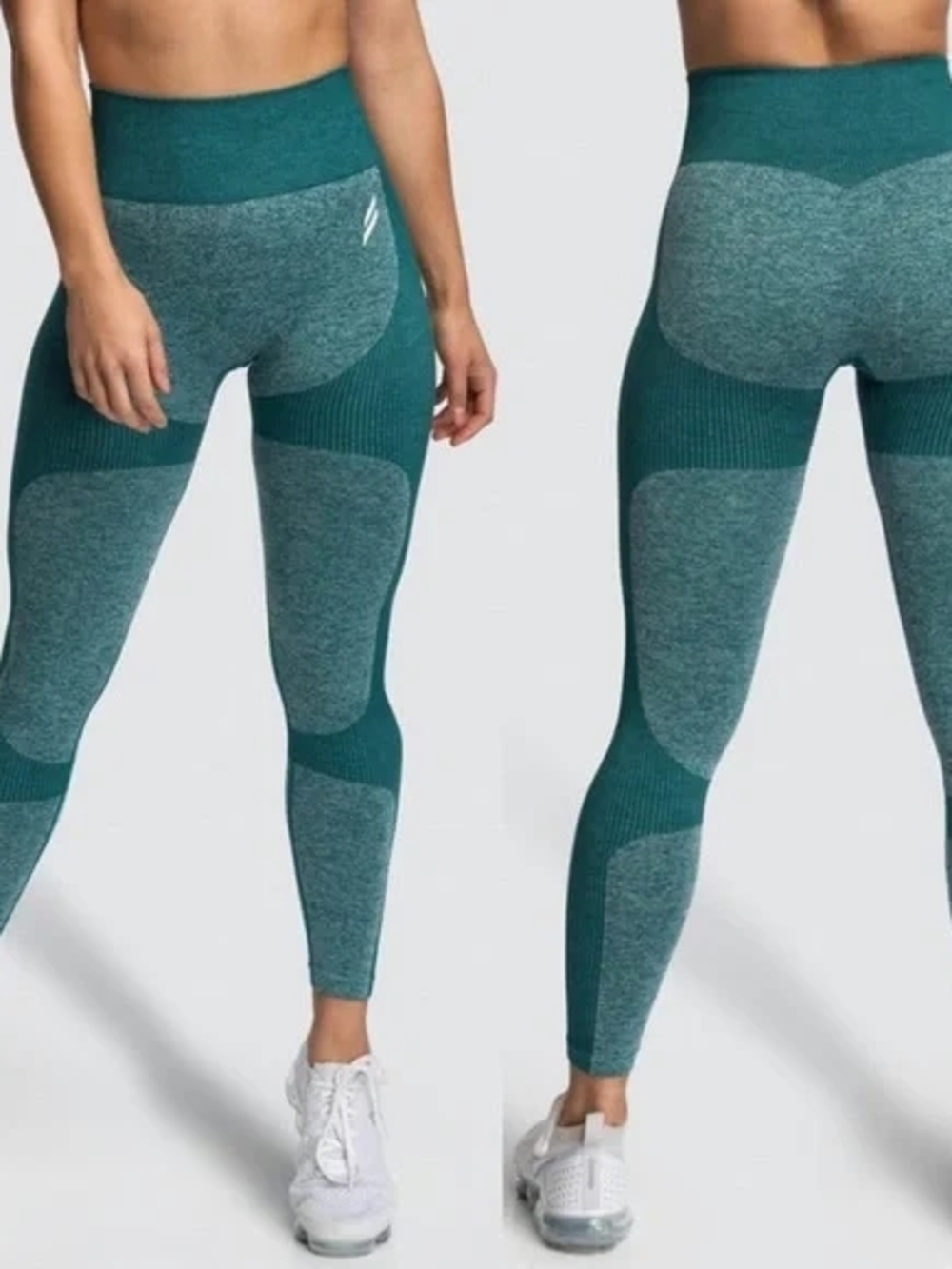 DOYOUEVEN Teal Seamless Panel Leggings